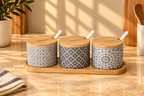 Geometric Seasoning Canister Set 10pcs