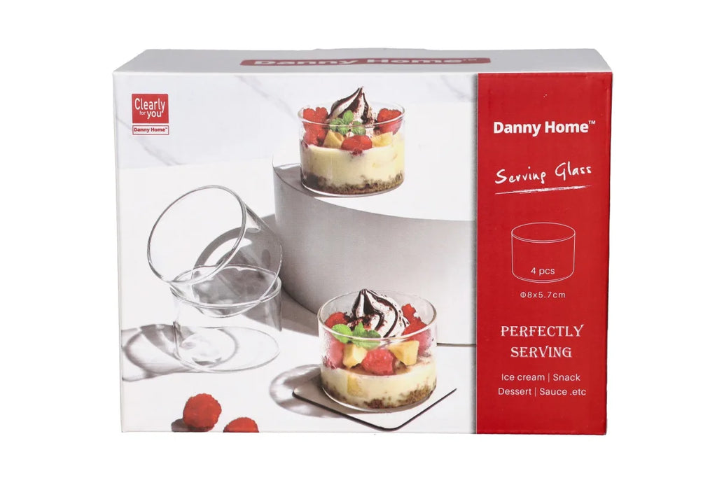 Dessert Glass Cups 4pcs