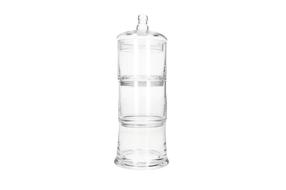 3 Layer Glass Sweet Jar