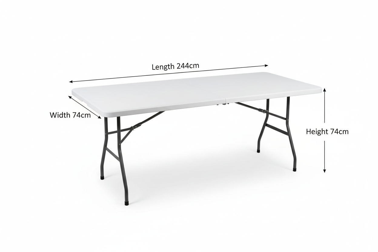 8FT Folding Table