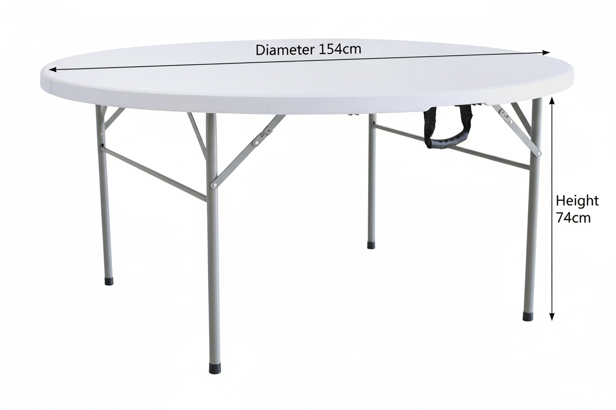 5FT Folding Round Table