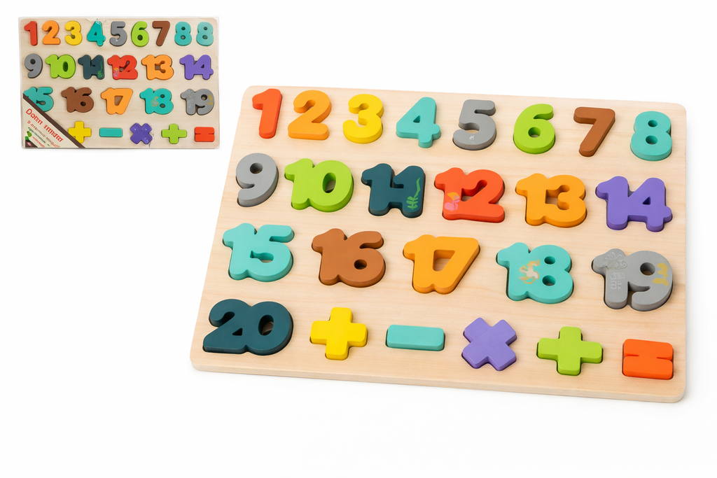 Wooden Number Puzzle Toy