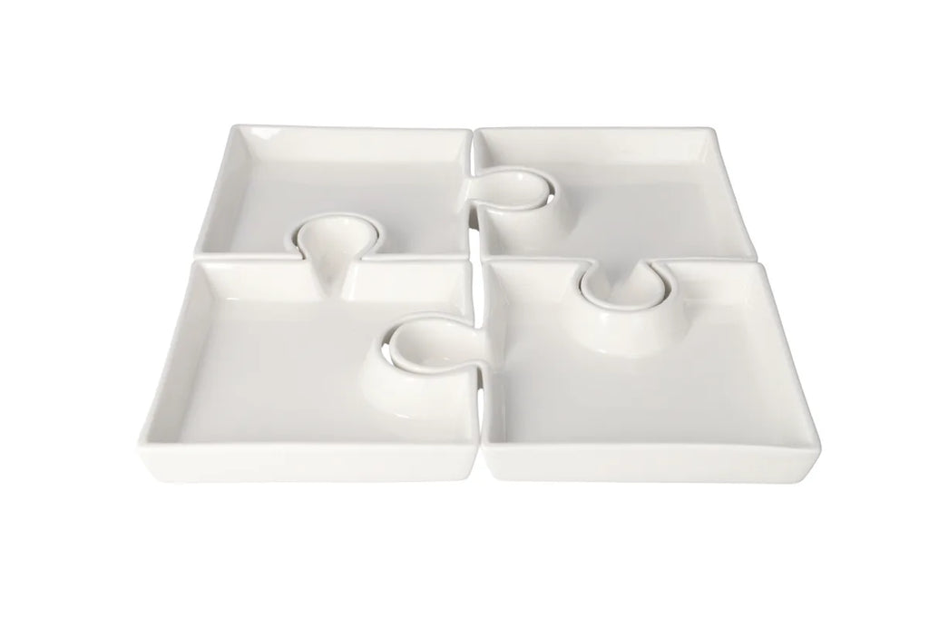 Porcelain Serving Tray 4pcs
