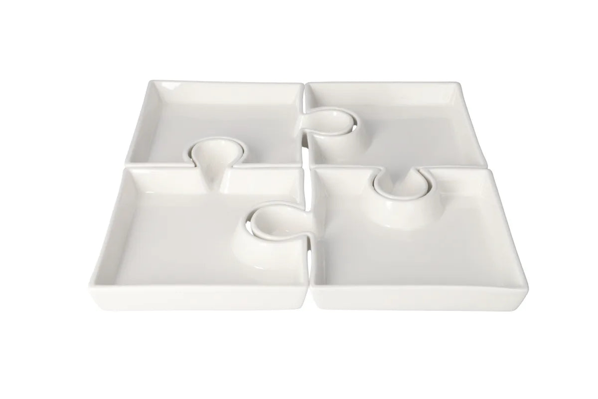 Porcelain Serving Tray 4pcs