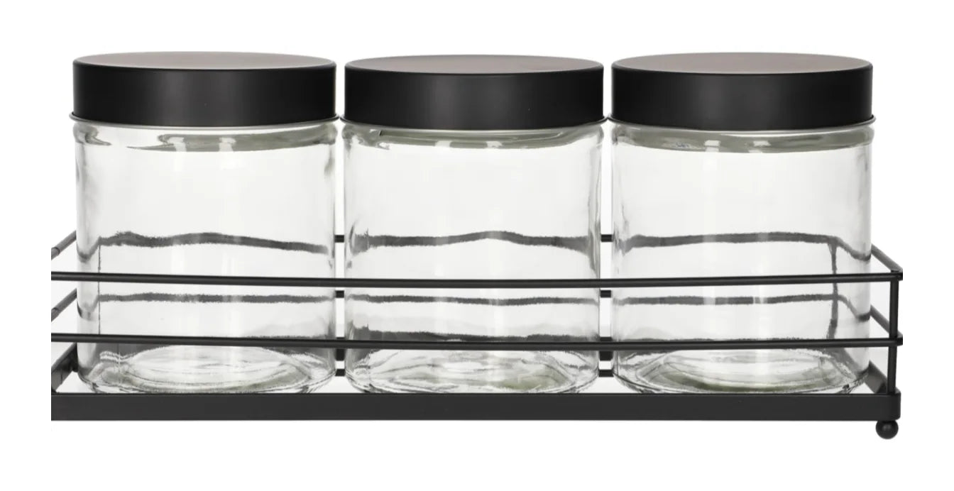 Cookie Glass Jar Set 4pcs 720ml