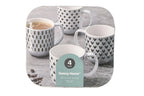 Porcelain Printed Mug Set 4pcs 400mlj
