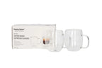 Double Walled Glass Mug with Handle 80ml