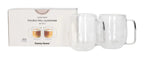 Double Walled Glass Mug with Handle 250ml