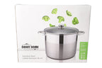 Stainless Steel Stockpot With Glass Lid 26cm