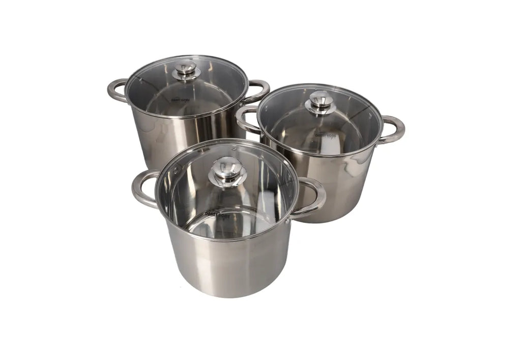 Stainless Steel Stockpot With Glass Lid 26cm