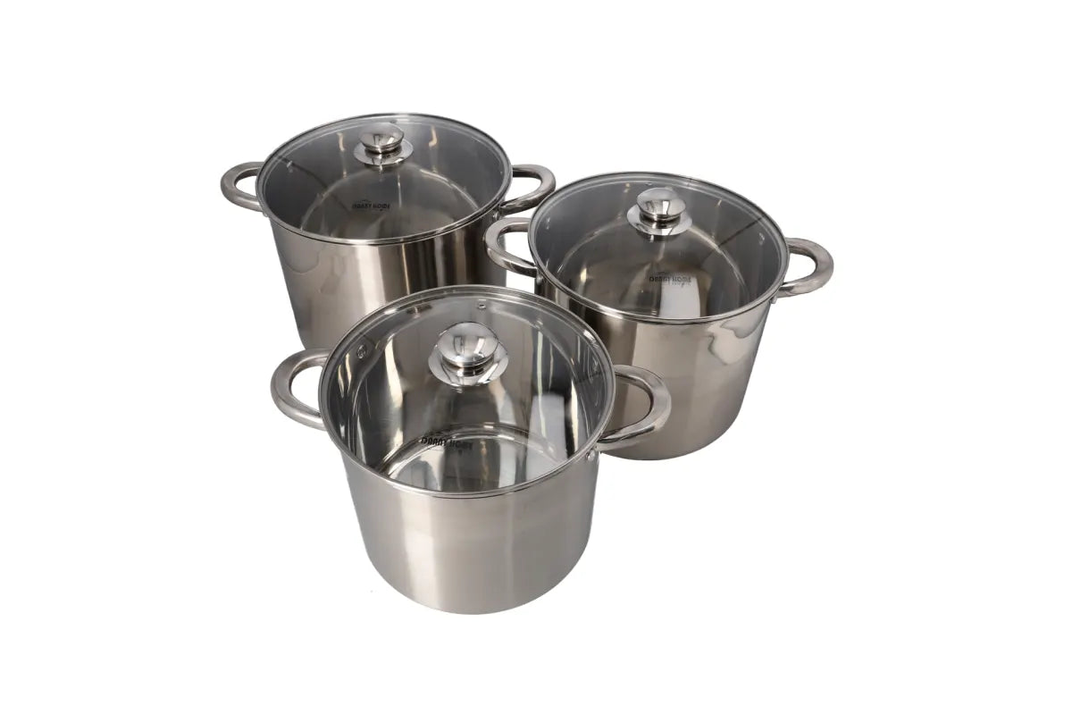 Stainless Steel Stockpot With Glass Lid 26cm