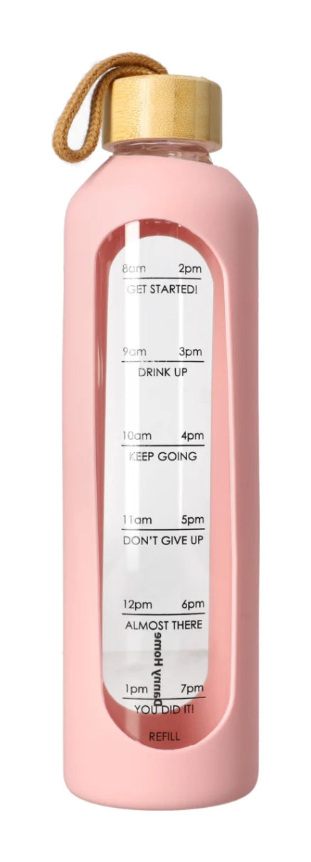 Borosilicate Glass Bottle With Silicone Cover 1L