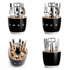 “Smeg” Cutlery Set Black
