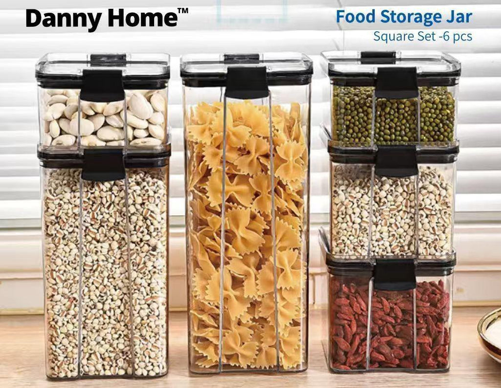 Airtight Food Storage Canisters Set 6 pcs