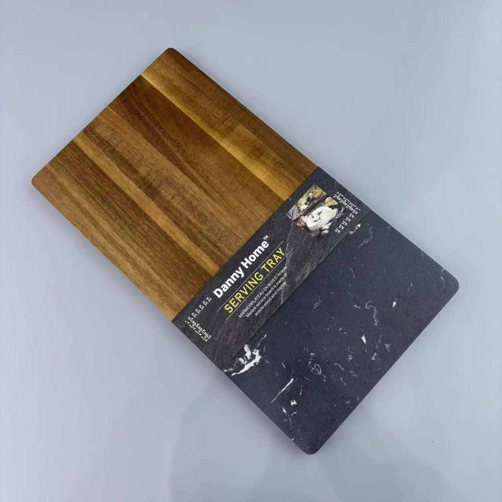 Marble Acacia Wooden Serving Tray