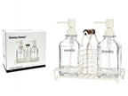 Glass Hand & Dish Soap Dispenser 3 Pcs