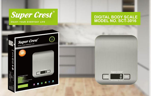 "Super Crest" Digital Kitchen Scale
