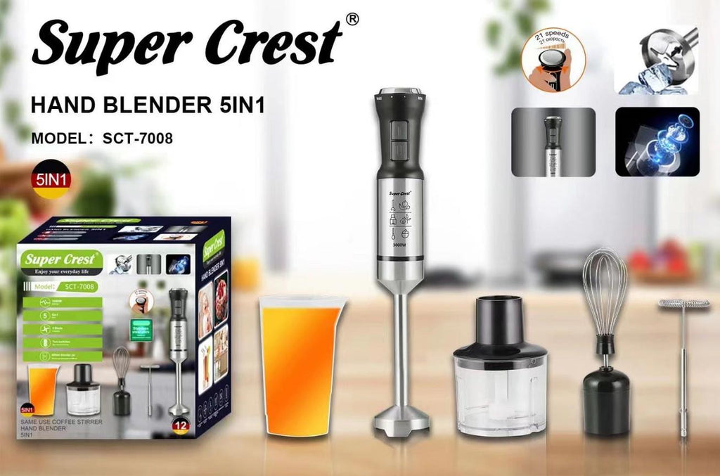 "Super Crest" Hand Blender 5 in 1
