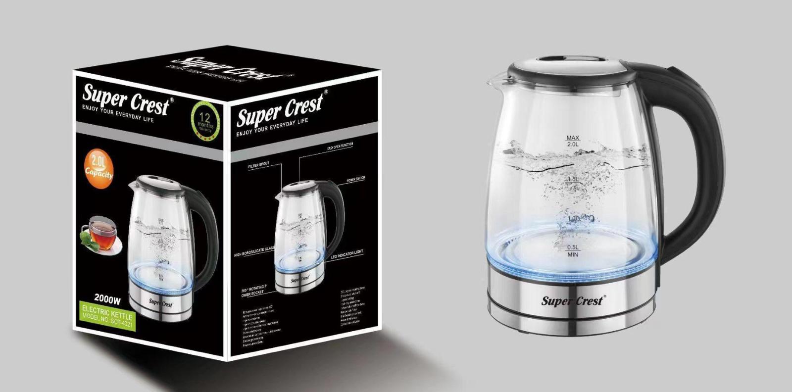 "Super Crest" Electric Kettle