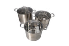 Stainless Steel Stockpot With Glass Lid 28cm