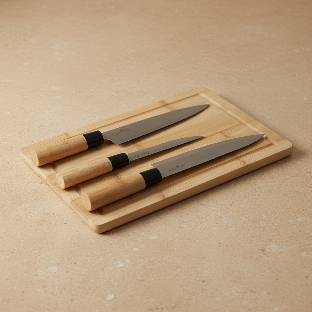 Bamboo Board Knives