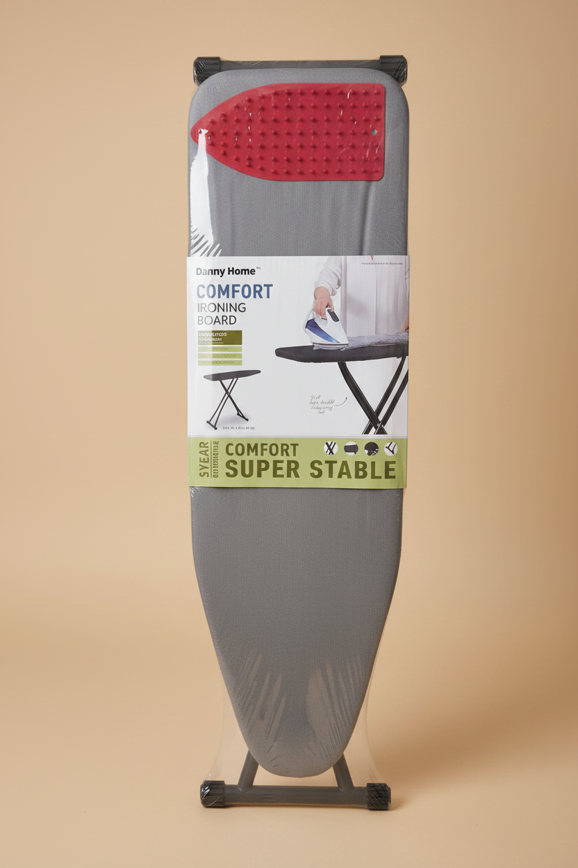 Danny Home Ironing Board – Original Angle, Beige Background