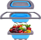 Rectangular Expandable Colander For Straining Veggies