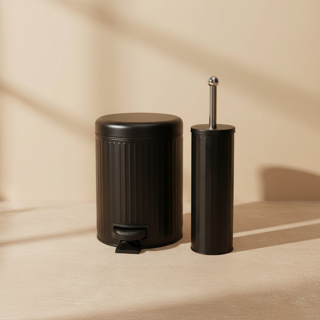 Pedal Trash Can Set