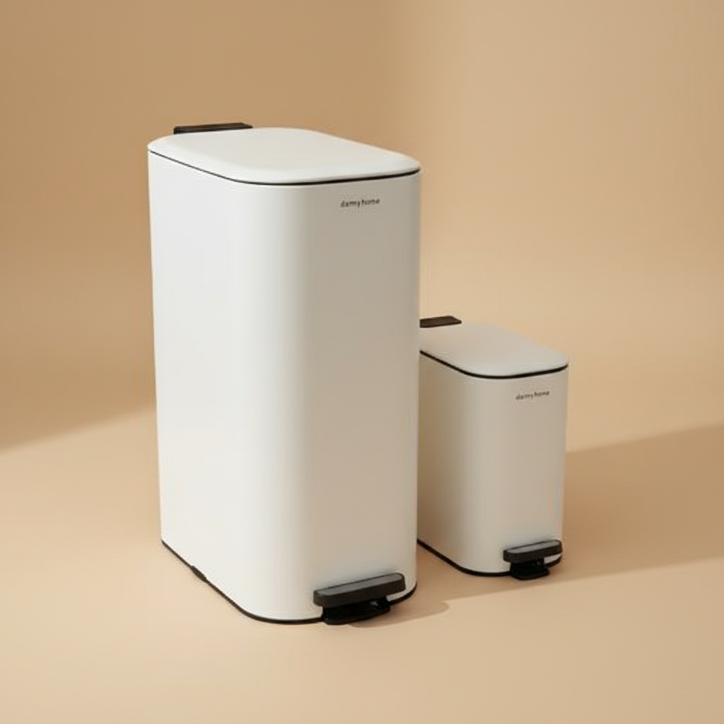 Trash Can White